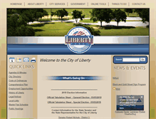 Tablet Screenshot of cityofliberty.org